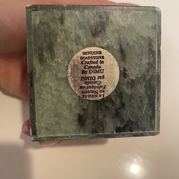 Vintage DIMU Soapstone Antelope Carved Trinket Box - Picture 6 of 8